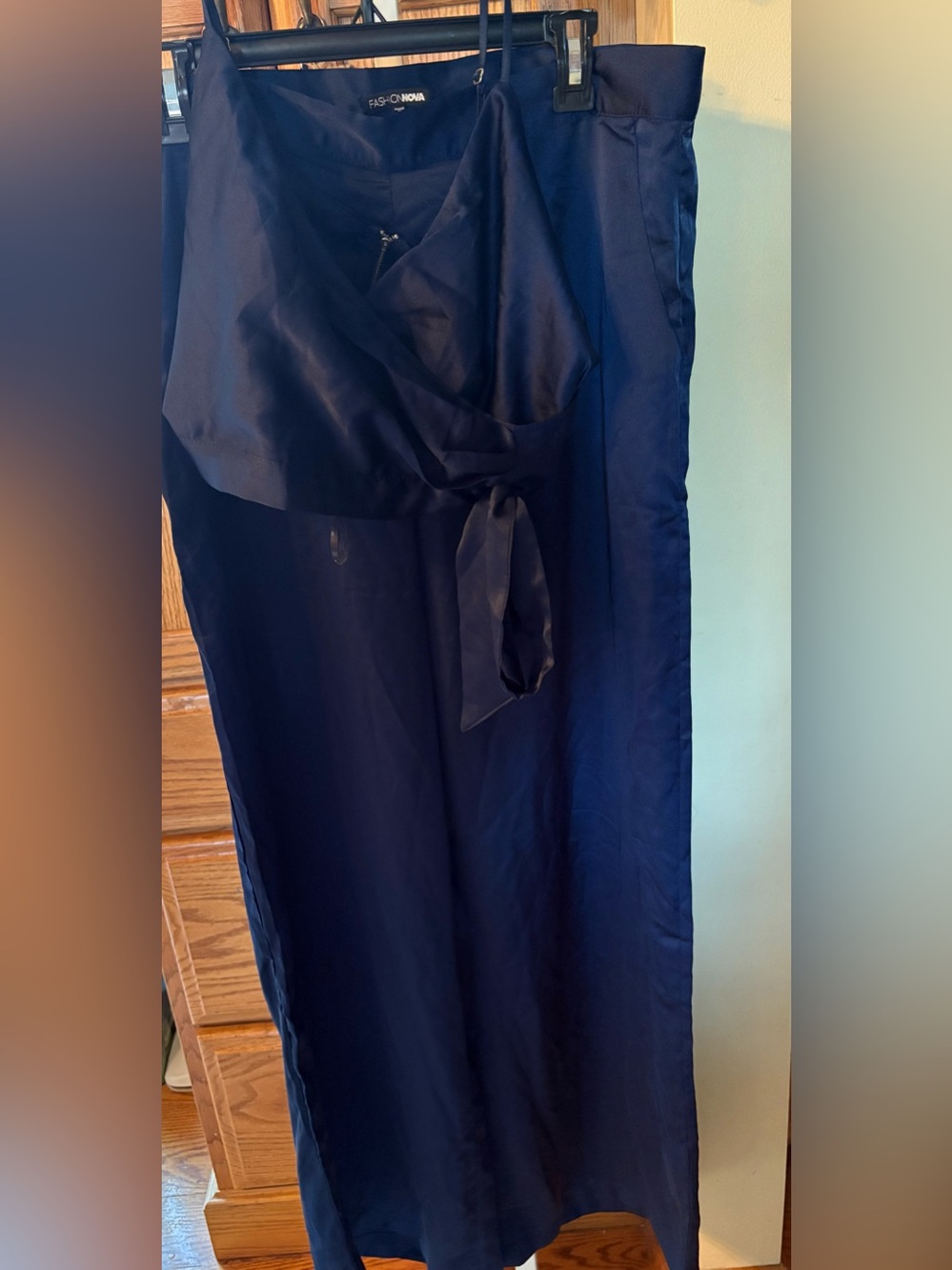 Fashion Nova Satin Pant Set